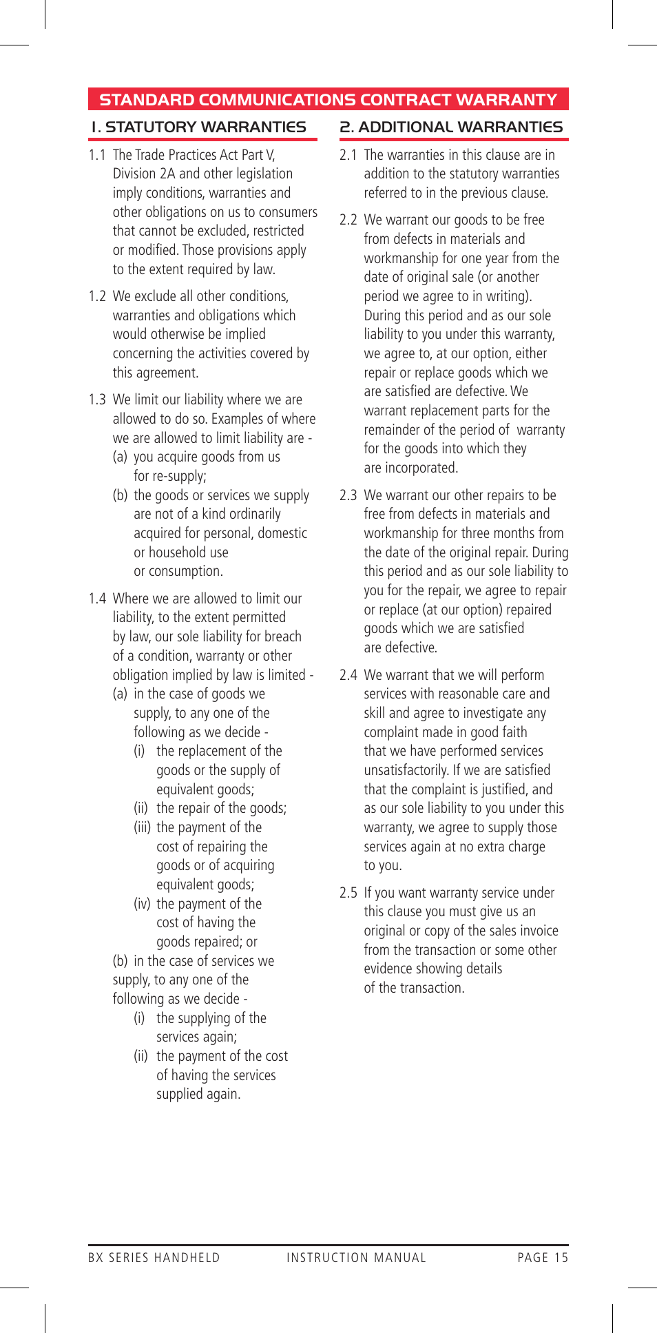 GME BX710 User Manual | Page 15 / 16