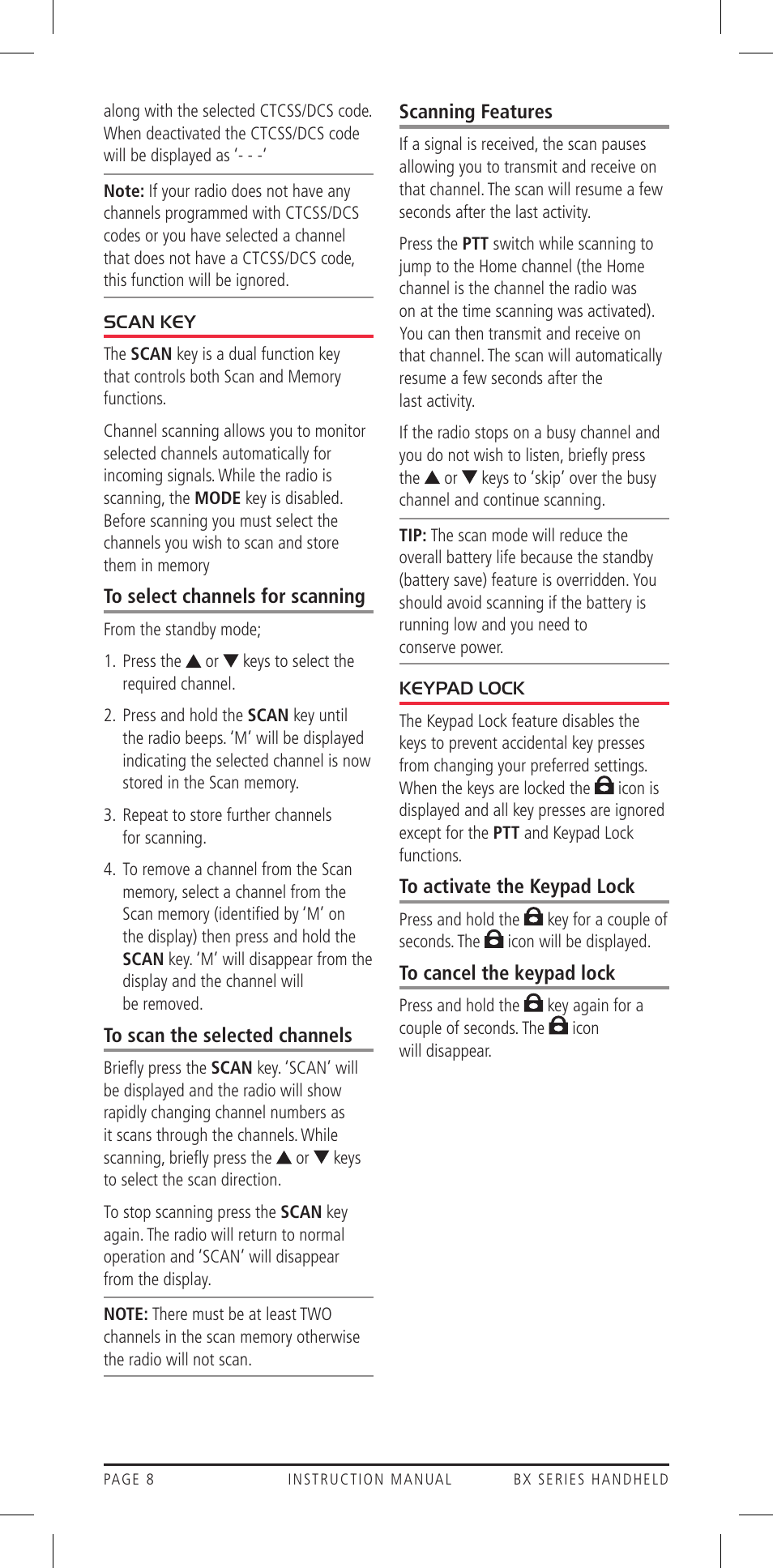 GME BX710 User Manual | Page 8 / 16