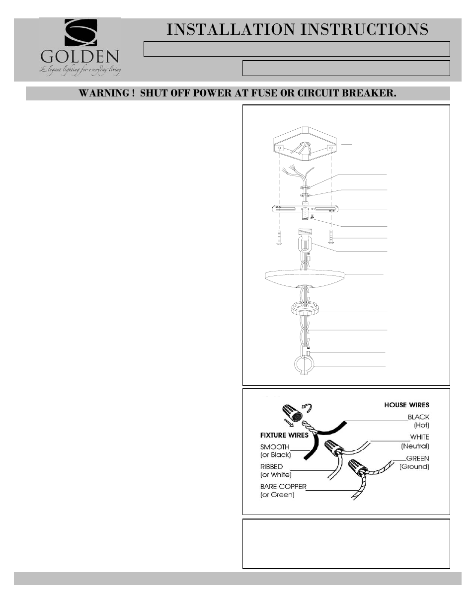 Installation instructions, Lb c a | Golden Lighting 1030-363 CH User Manual | Page 3 / 3