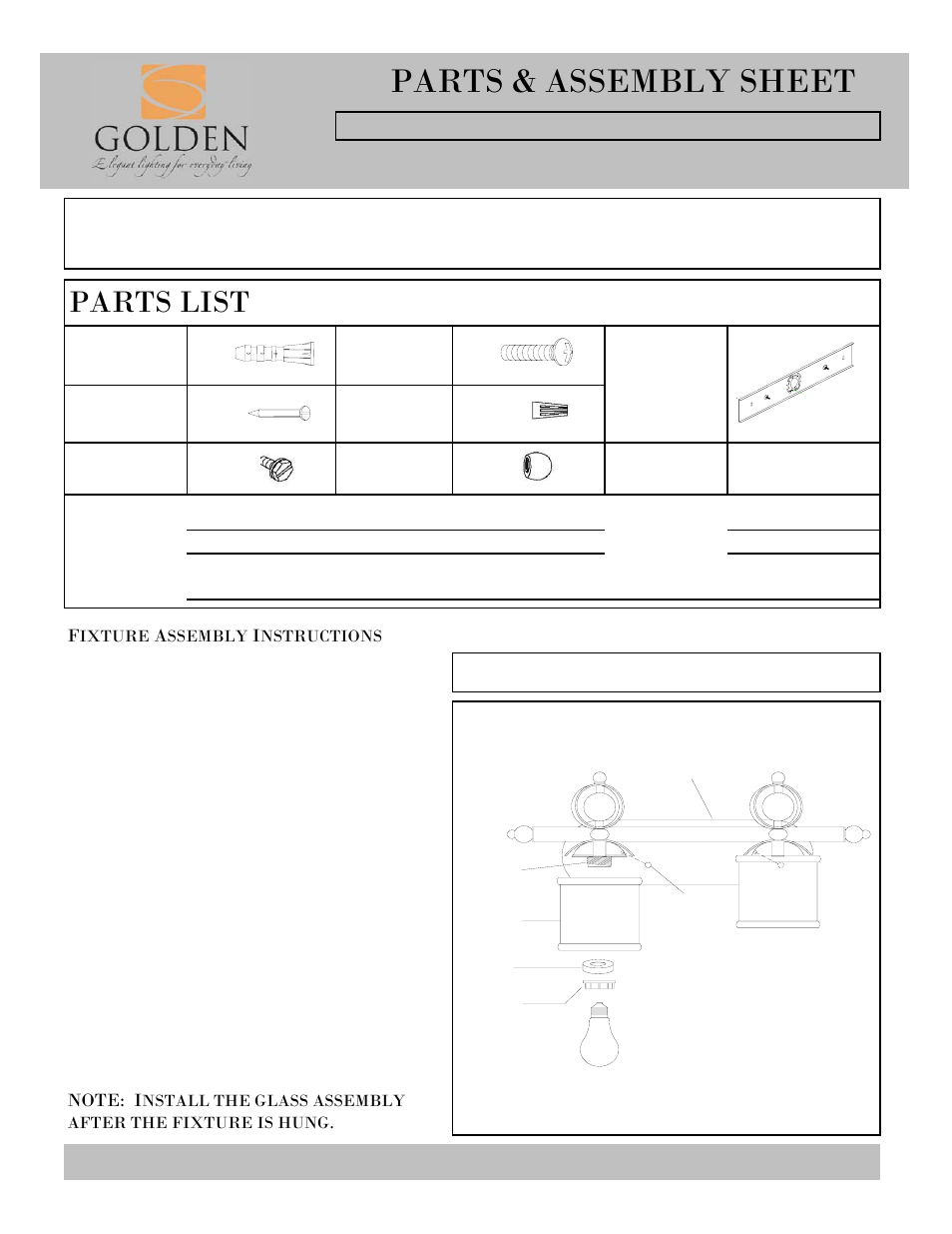 Golden Lighting 1030-BA2 CH User Manual | 2 pages