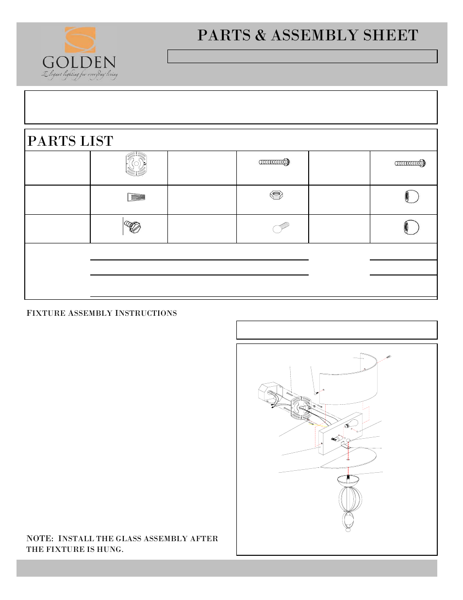 Golden Lighting 1030-WSC CH User Manual | 2 pages