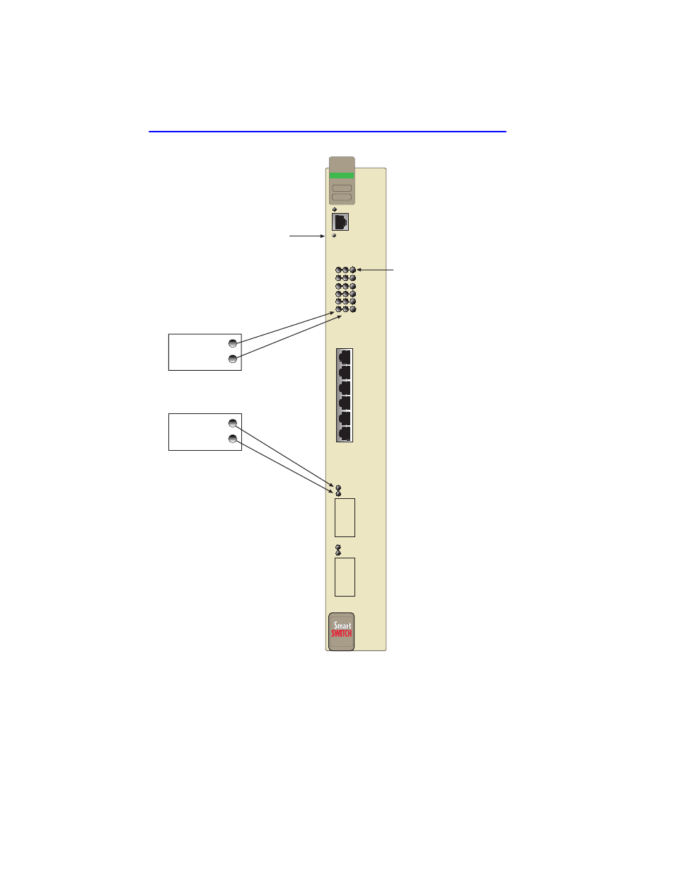 Figure 4-1, Figure 4-1 lanview leds | Cabletron Systems Expansion module 6H122-08 User Manual | Page 38 / 170