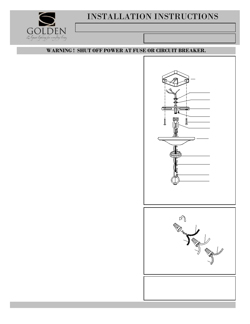 1089-chand-i, Installation instructions, Lb c a | Golden Lighting 1089-9 RSB-PRL User Manual | Page 3 / 3