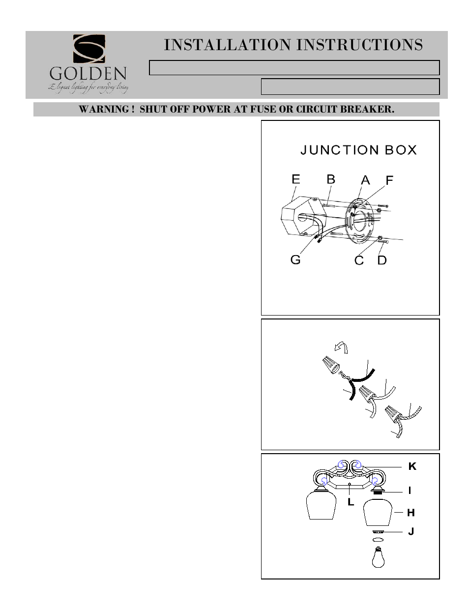 1089-ba2-i, Installation instructions | Golden Lighting 1089-BA2 RSB-PRL User Manual | Page 2 / 3