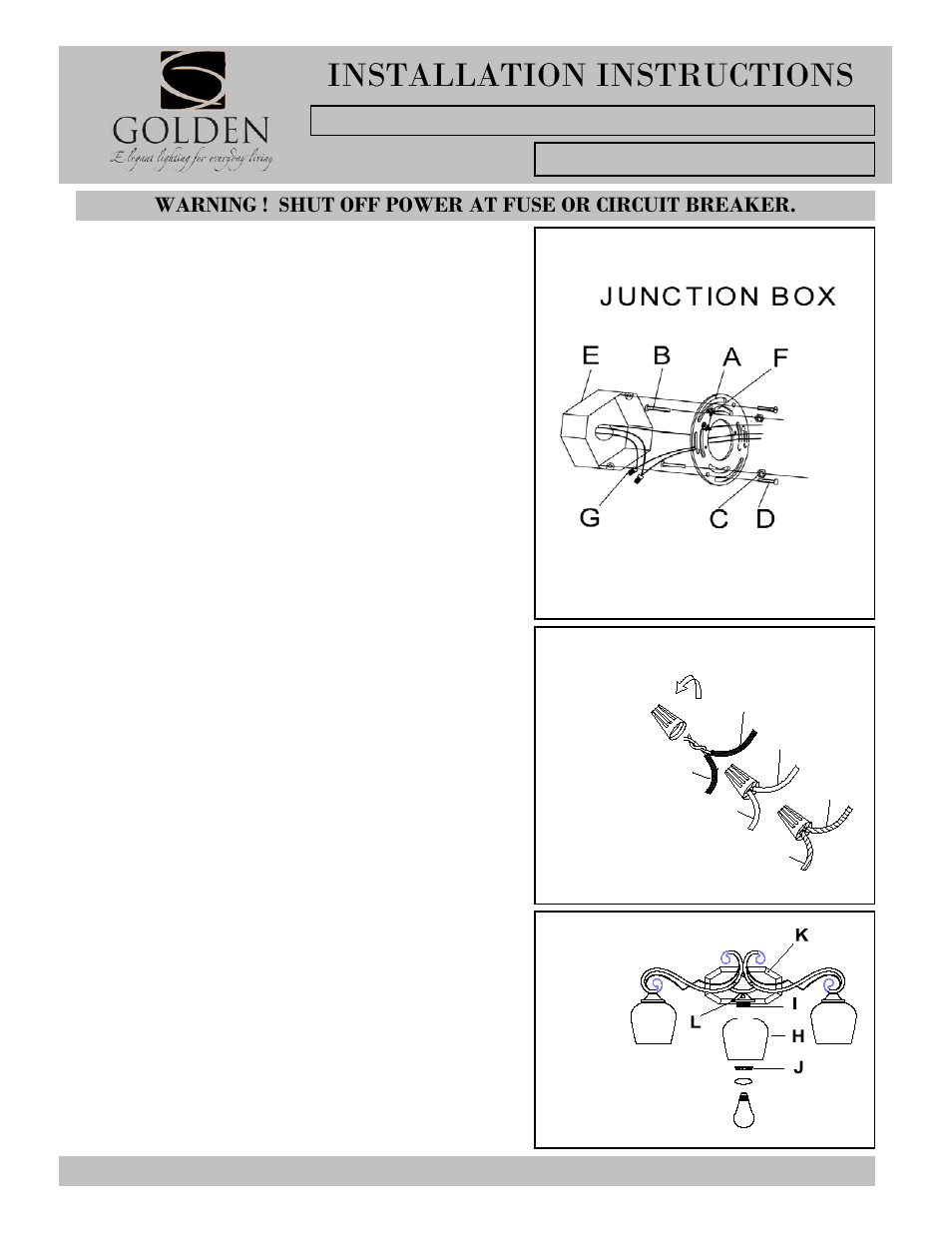 1089-ba3-i, Installation instructions | Golden Lighting 1089-BA3 RSB-PRL User Manual | Page 2 / 2