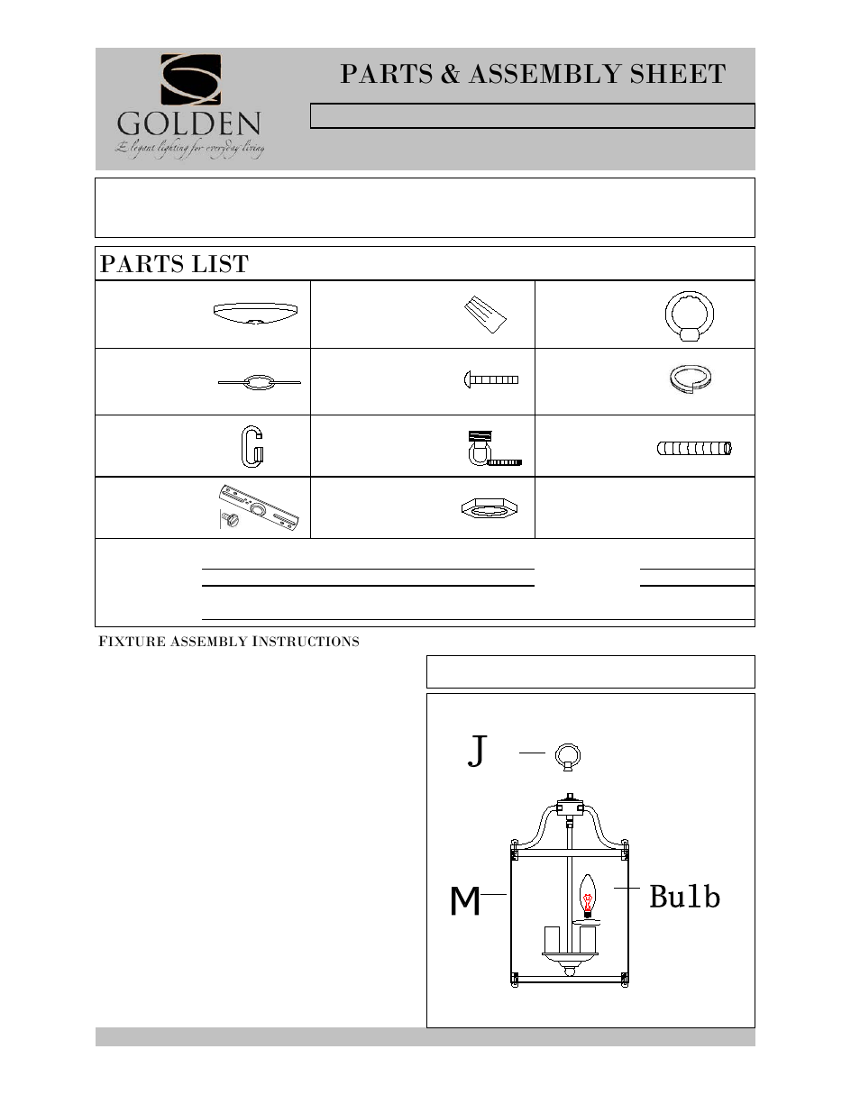 Golden Lighting 1157-3P CH/AB User Manual | 3 pages