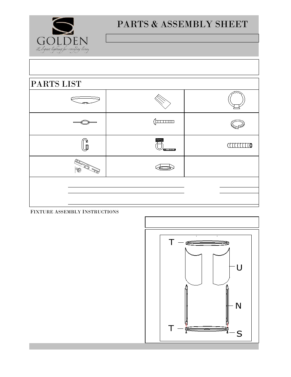Golden Lighting 1157-4P CH/AB User Manual | 3 pages