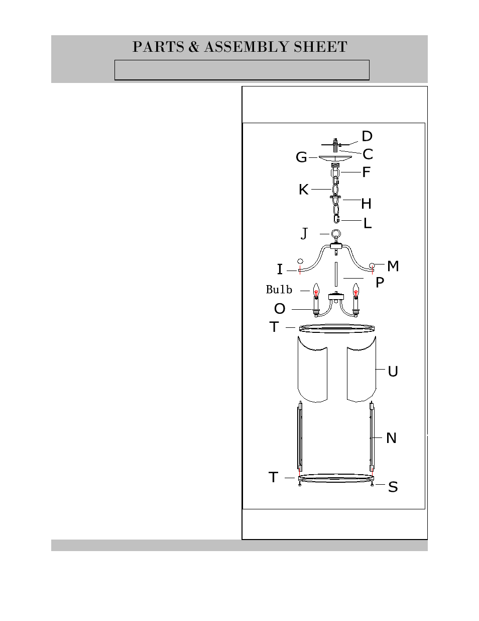 1157-4-b, Parts & assembly sheet | Golden Lighting 1157-4P CH/AB User Manual | Page 2 / 3