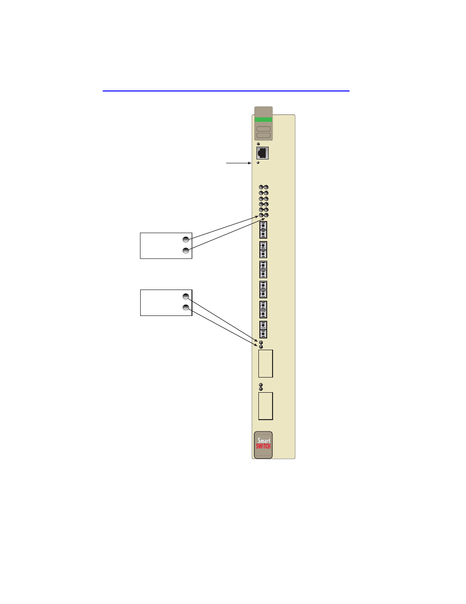 Figure 4-1) allo, Figure 4-1 lanview leds | Cabletron Systems 6H129-08 User Manual | Page 40 / 172