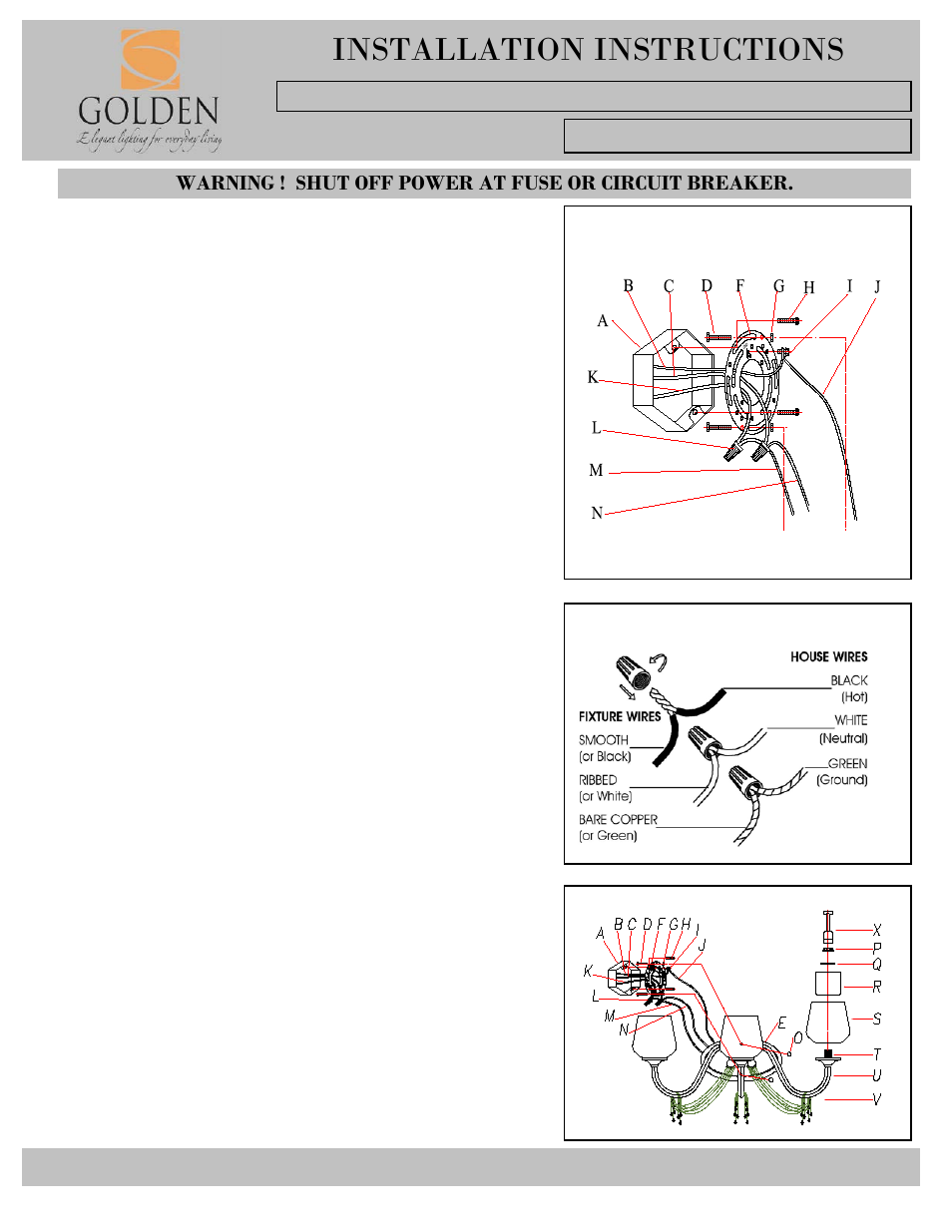 1425-ba3-i, Installation instructions | Golden Lighting 1425-BA3 WG User Manual | Page 3 / 3
