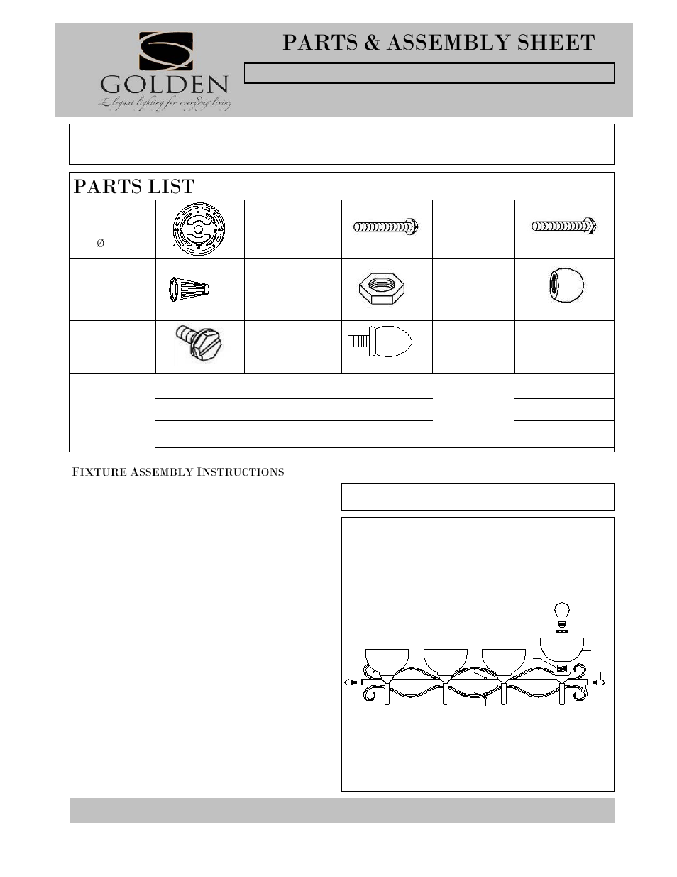 Golden Lighting 1567-BA4 PC User Manual | 2 pages