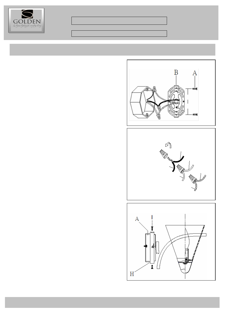 1648-ba2 installation instruction, Installation instructions, Warning! shut power off at fuse or circuit breaker | Golden Lighting 1648-BA2 BUS User Manual | Page 2 / 2