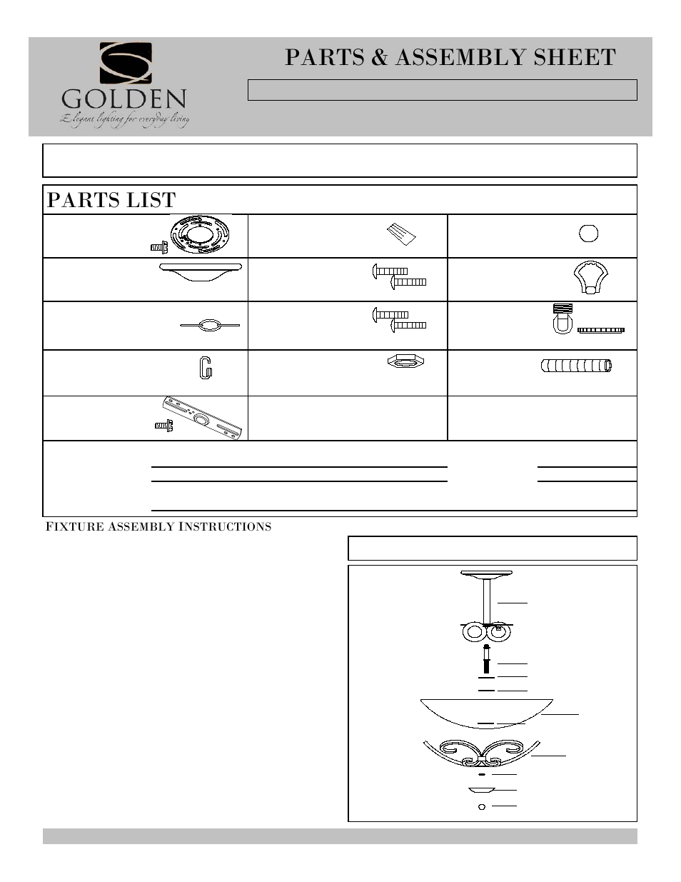 Golden Lighting 1821-SF BI User Manual | 4 pages