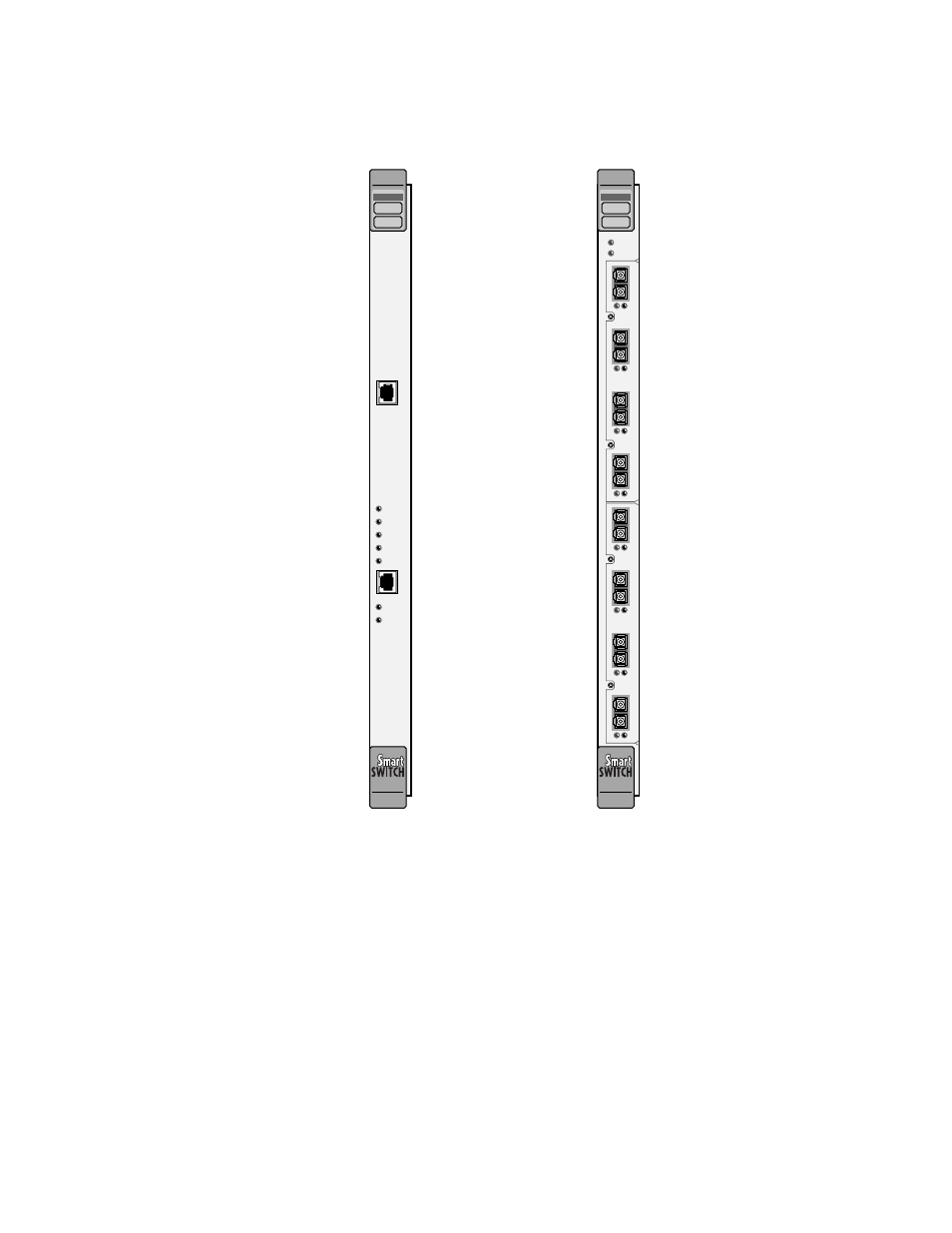 2 unpacking, Unpacking -3, Figure 2-2 | Smartswitch csm and tsm modules -3, Ee figure 2-2), Ee figure 2-2 an, Figure 2-2 smartswitch csm and tsm modules, Csm tsm | Cabletron Systems 6500 User Manual | Page 23 / 150