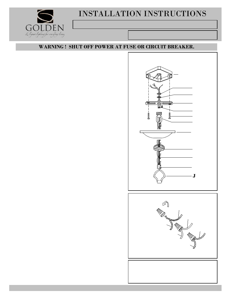 1993-pendant-i, Installation instructions, Lb c a | Golden Lighting 1993-M1L PS User Manual | Page 3 / 3