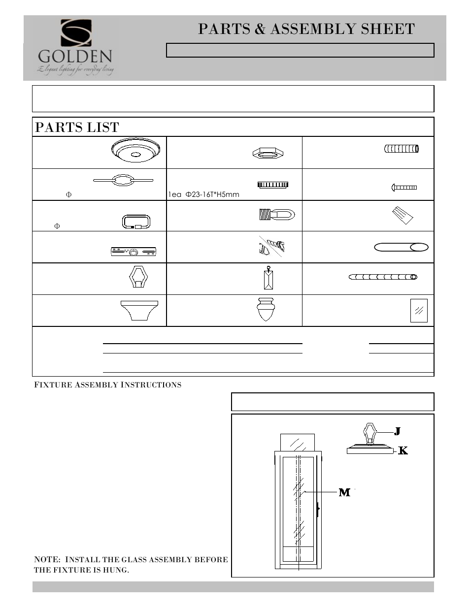 Golden Lighting 2049-6 FB User Manual | 3 pages