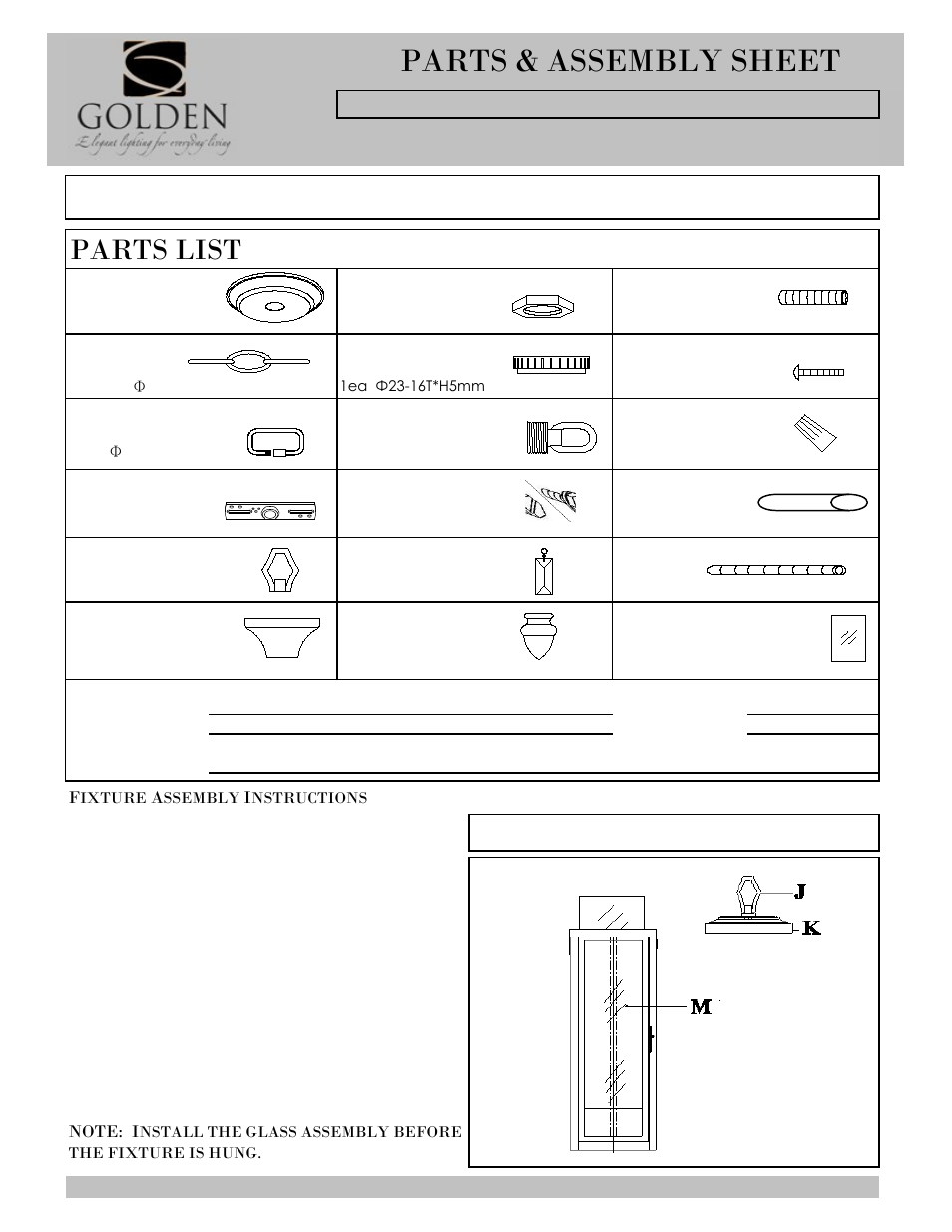 Golden Lighting 2049-9 FB User Manual | 3 pages