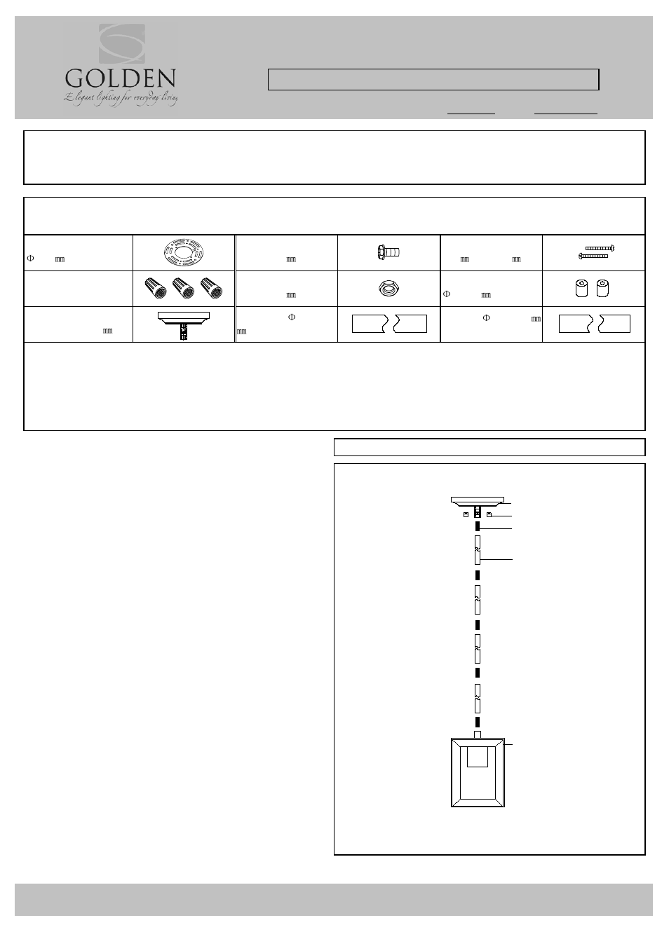 Golden Lighting 2073-M1L WG User Manual | 2 pages