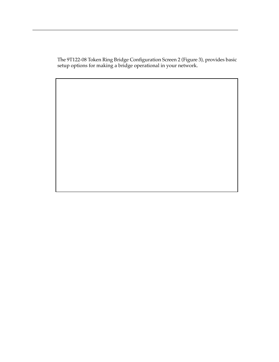 Token ring bridge configuration (screen 2) | Cabletron Systems Expansion module 9T122-08 User Manual | Page 12 / 36