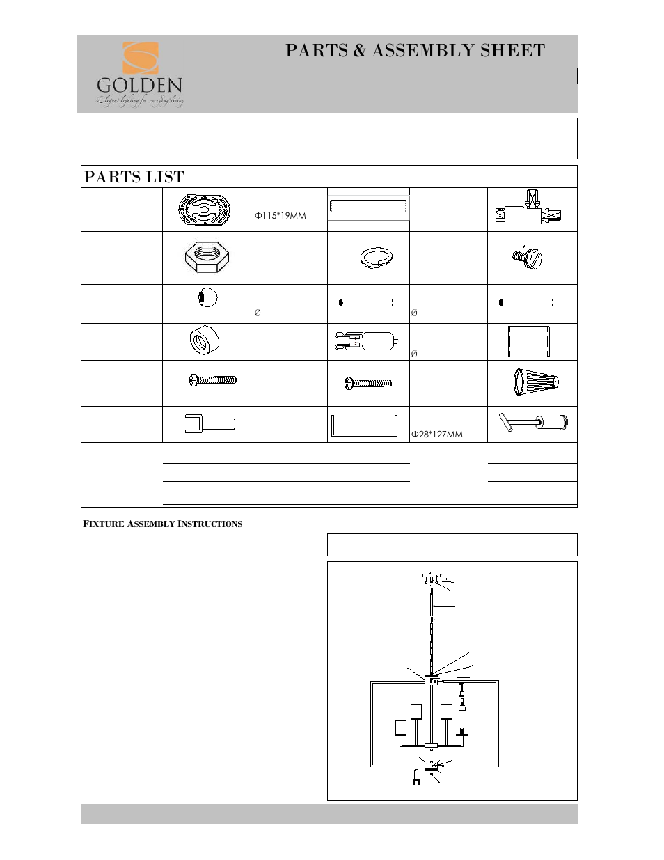 Golden Lighting 2081-9 CH User Manual | 2 pages