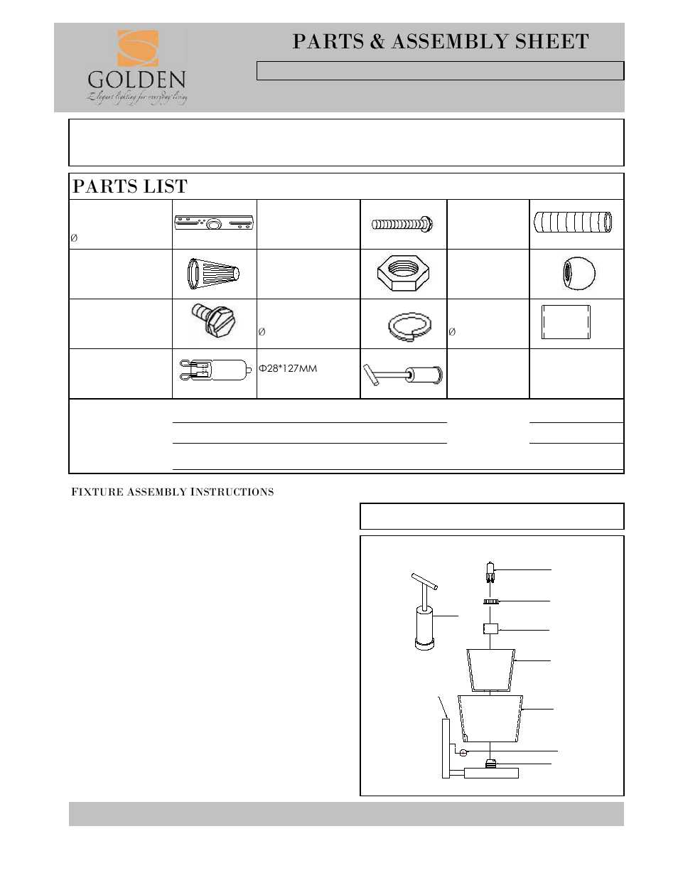 Golden Lighting 3030-BA1 CH User Manual | 2 pages