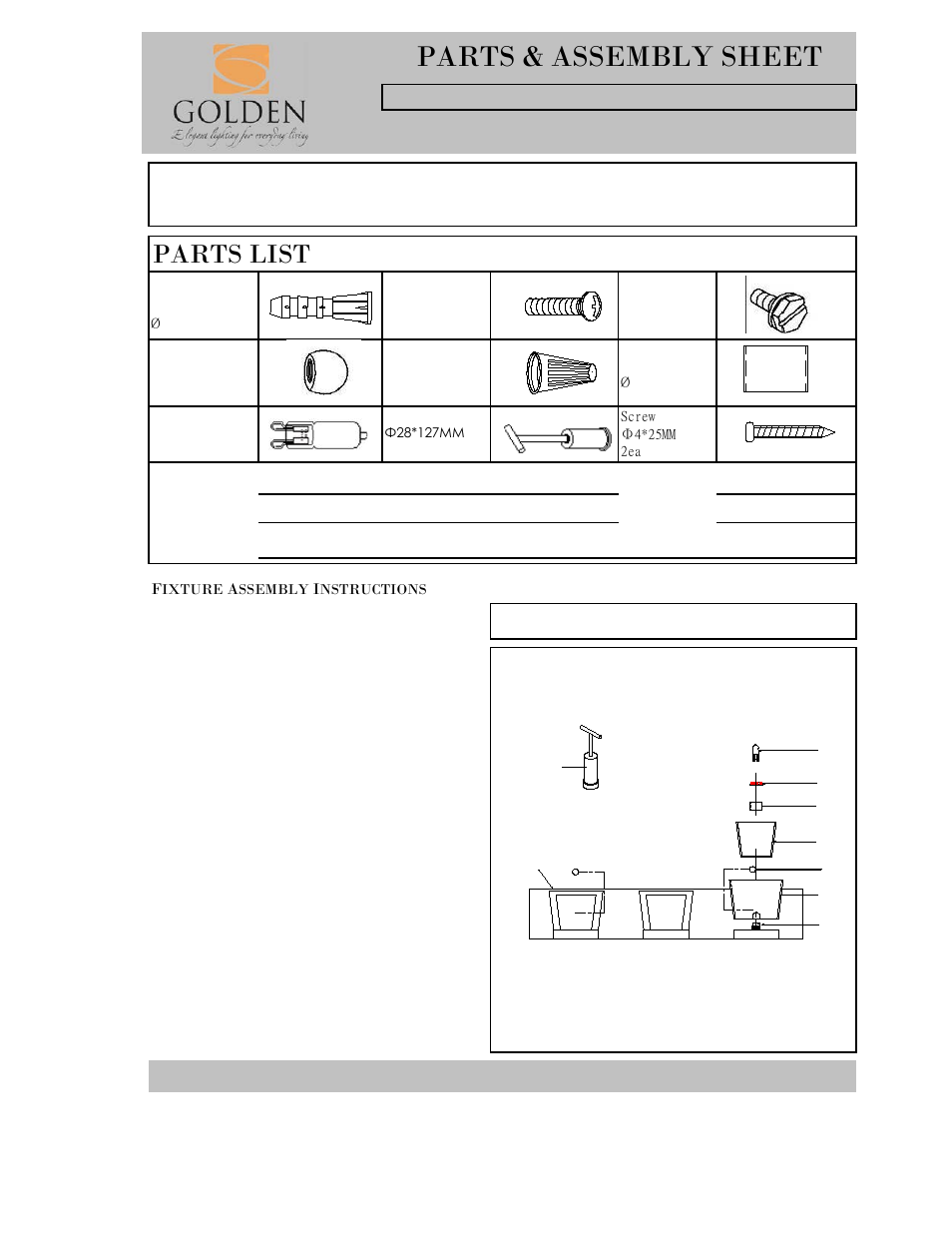 Golden Lighting 3030-BA3 CH User Manual | 2 pages
