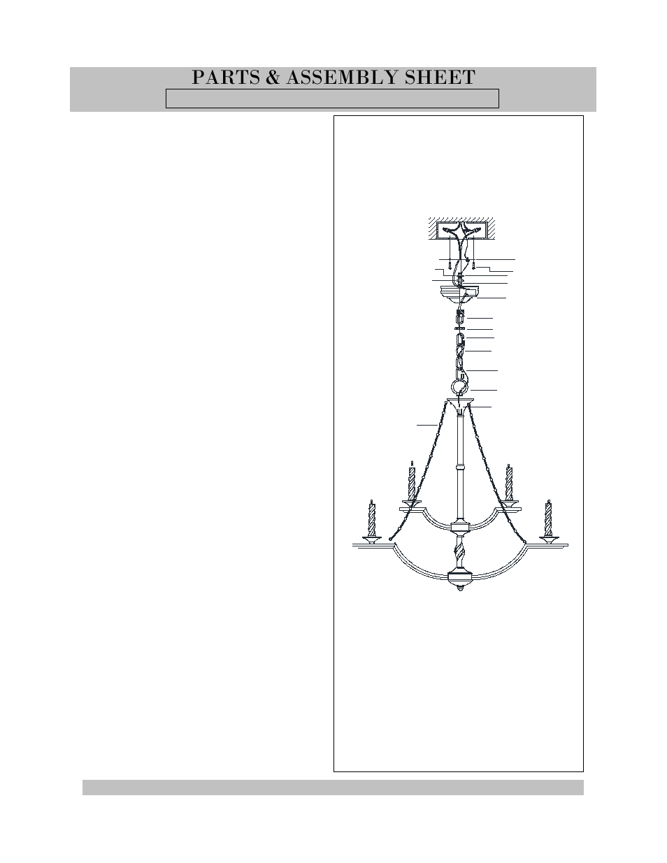 Parts & assembly sheet | Golden Lighting 3071-9 GG User Manual | Page 2 / 3