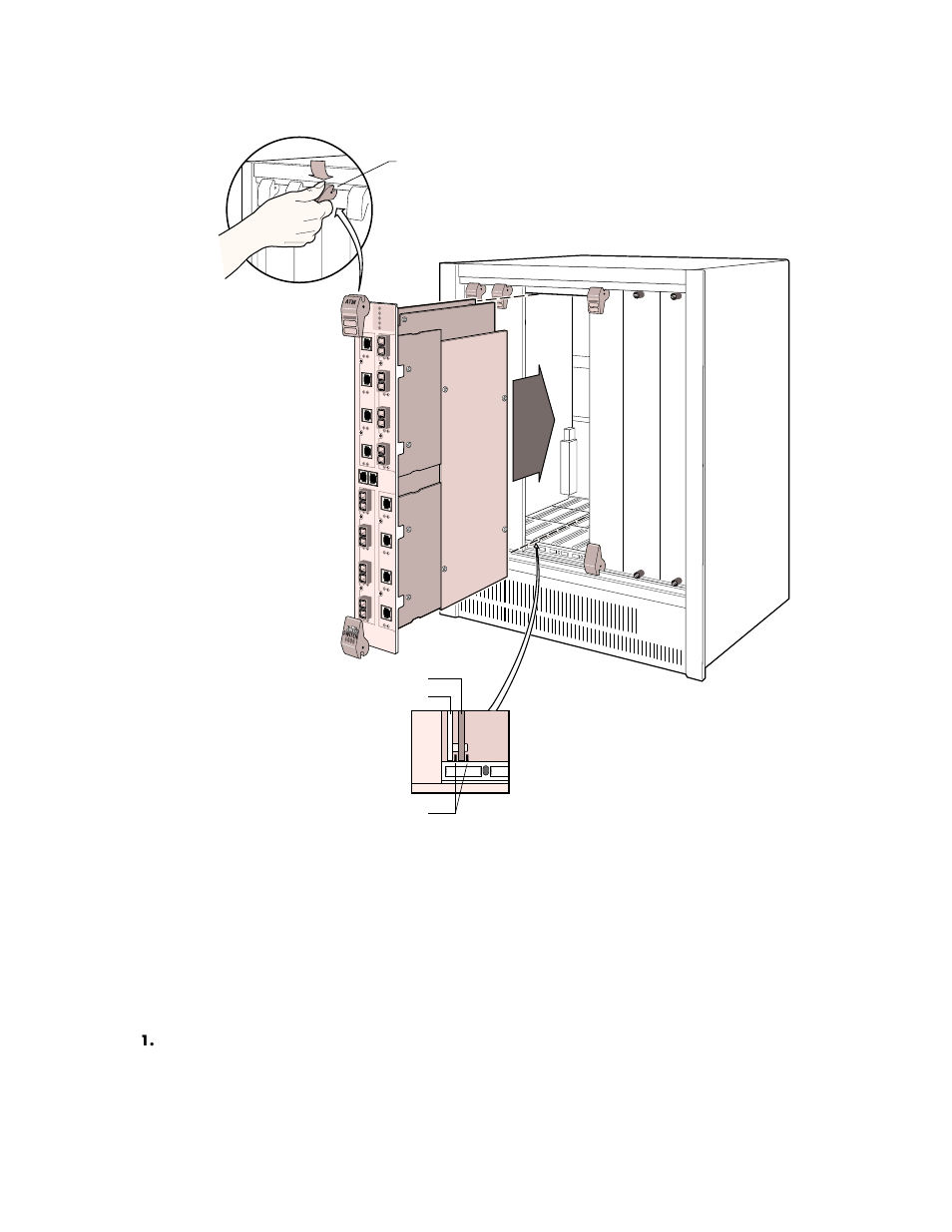 Figure 2-2 installing the smartcell 6a000, 4 configuring the switch, Configuring the switch -5 | Figure 2-2, Installing the smartcell 6a000 -5 | Cabletron Systems 6A000 User Manual | Page 23 / 114