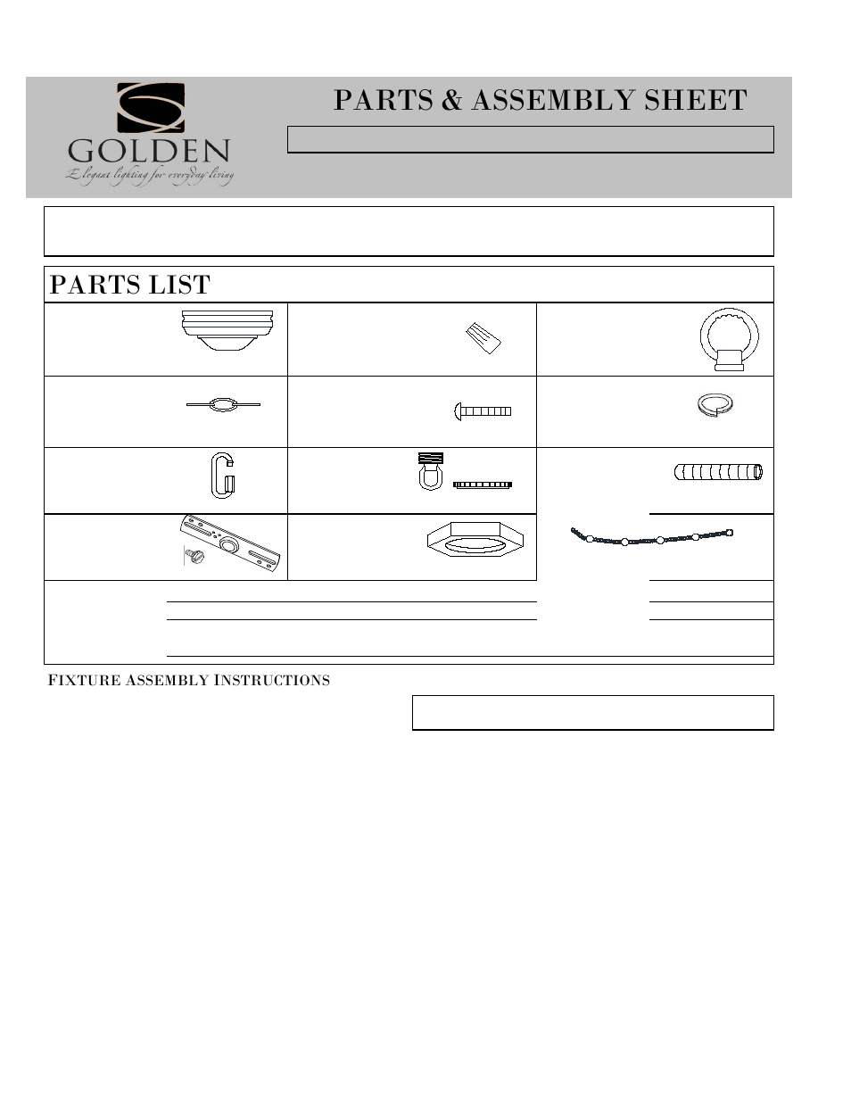 Golden Lighting 3071-M1L GG User Manual | 5 pages