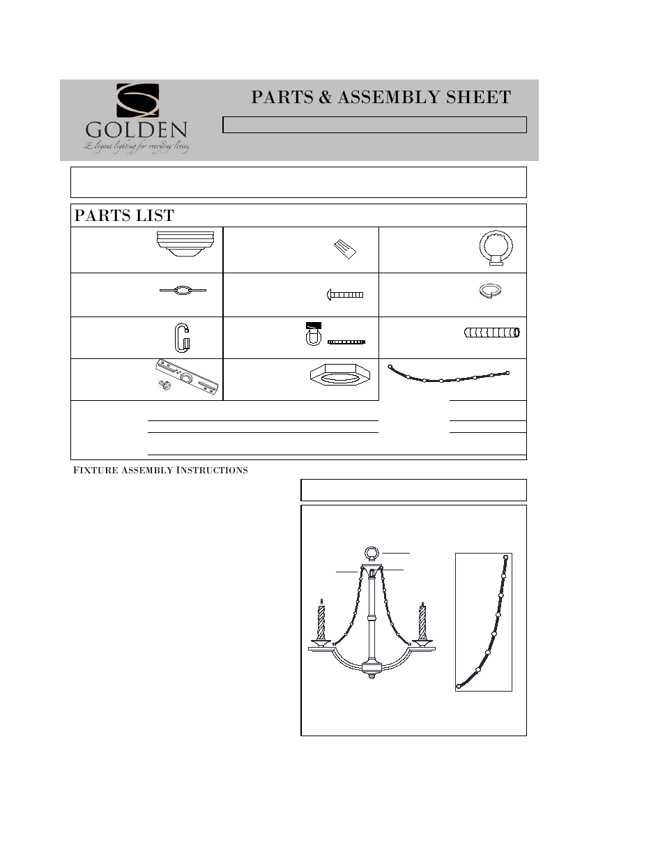 Golden Lighting 3071-M3 GG User Manual | 3 pages