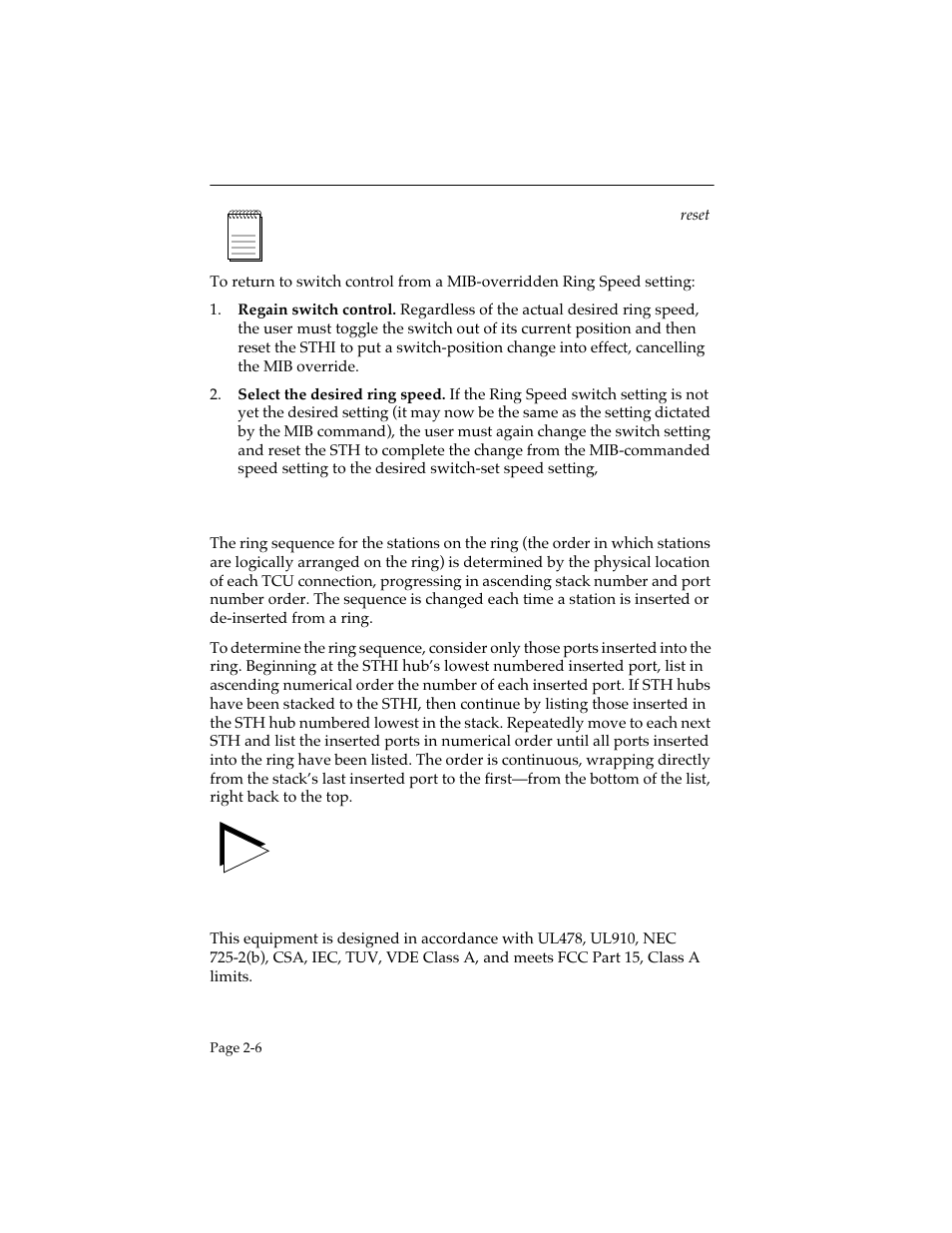 5 ring sequence, 6 safety, Ring sequence -6 | Safety -6 | Cabletron Systems STHI User Manual | Page 24 / 77