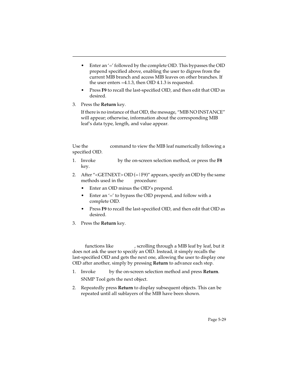 4 getnext, 5 step, Getnext -29 | Step -29 | Cabletron Systems STHI User Manual | Page 64 / 77