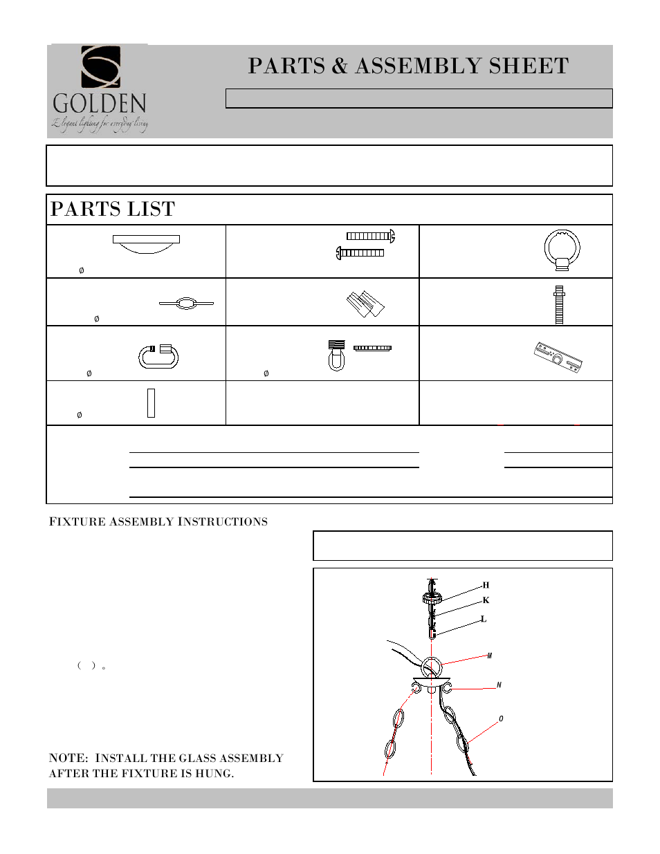Golden Lighting 3281-3P BI User Manual | 3 pages