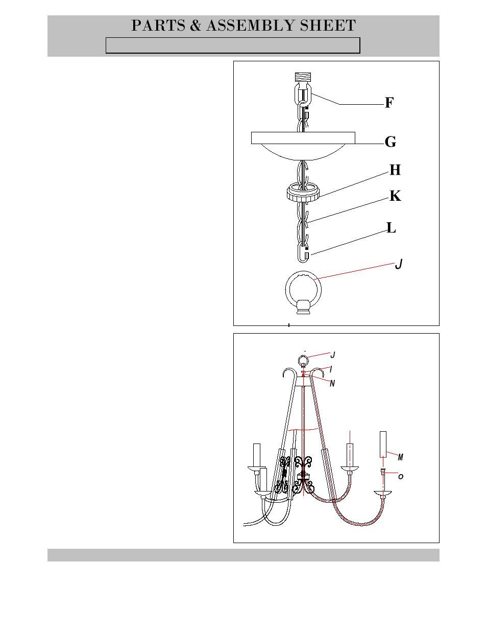 Parts & assembly sheet | Golden Lighting 3281-9 BI User Manual | Page 2 / 3
