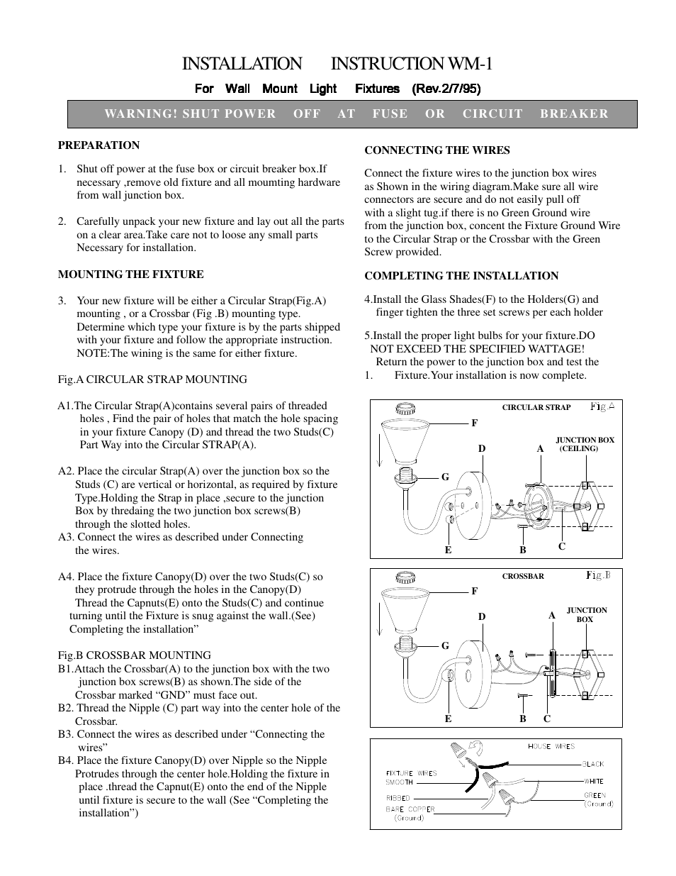 Golden Lighting 3890-1W GB User Manual | 2 pages