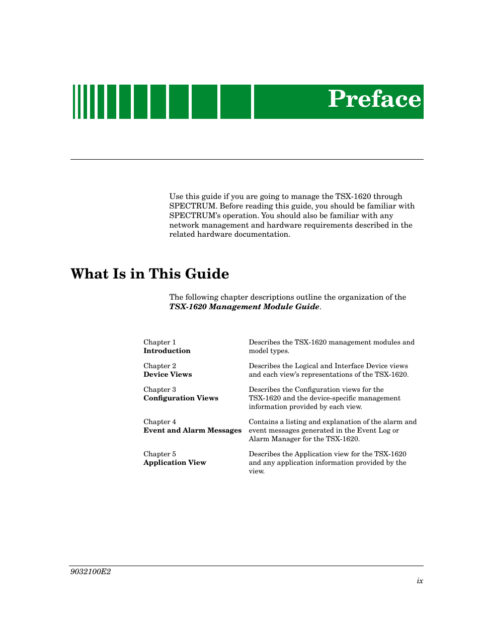 Preface, What is in this guide | Cabletron Systems TSX-1620 User Manual | Page 10 / 46