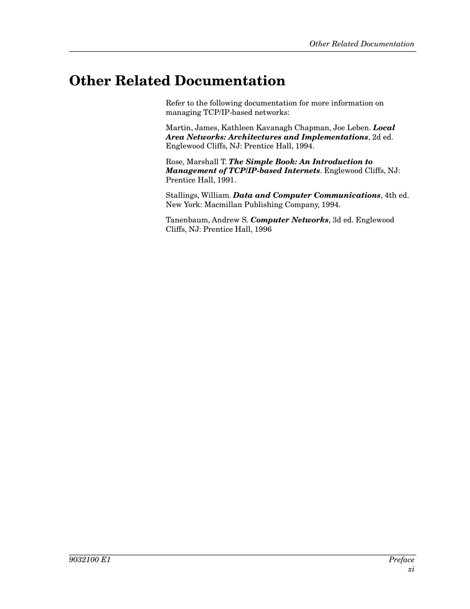 Other related documentation | Cabletron Systems TSX-1620 User Manual | Page 12 / 46