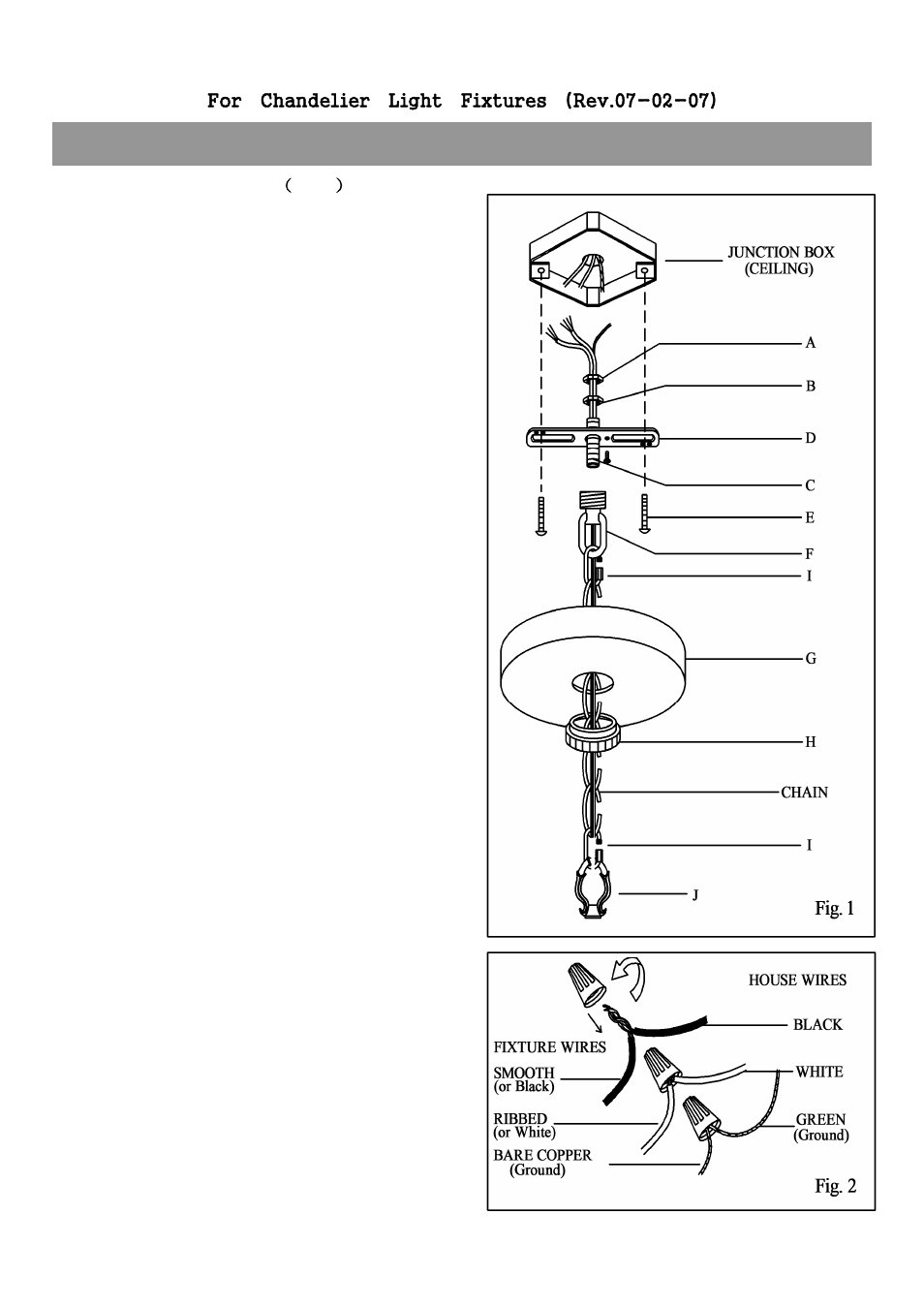 Installation instruction ch-1 | Golden Lighting 4002-M1L RSB User Manual | Page 2 / 2