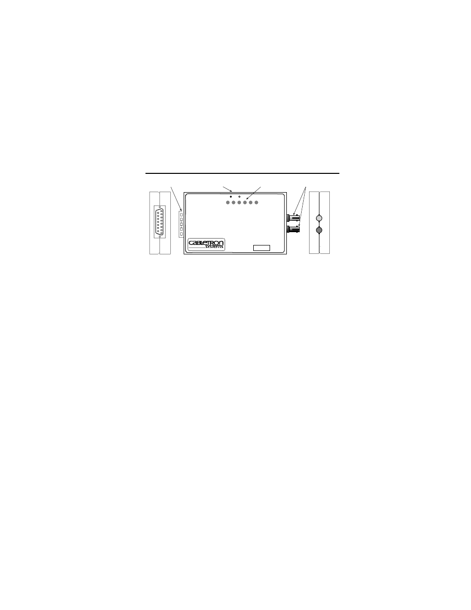 1 connections, Connections -3, 1 connections | Figure 1-1 fot-f3, Fot-f3 | Cabletron Systems FOT-F3 User Manual | Page 11 / 44