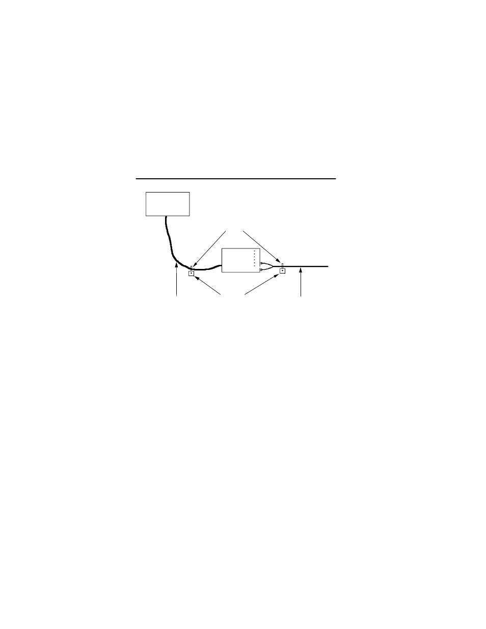 2 cable strain relief for non-mounted fot-f3, Cable strain relief for non-mounted fot-f3 -10, Is not surface mounted, proceed to section 3.4.2 | Cabletron Systems FOT-F3 User Manual | Page 30 / 44