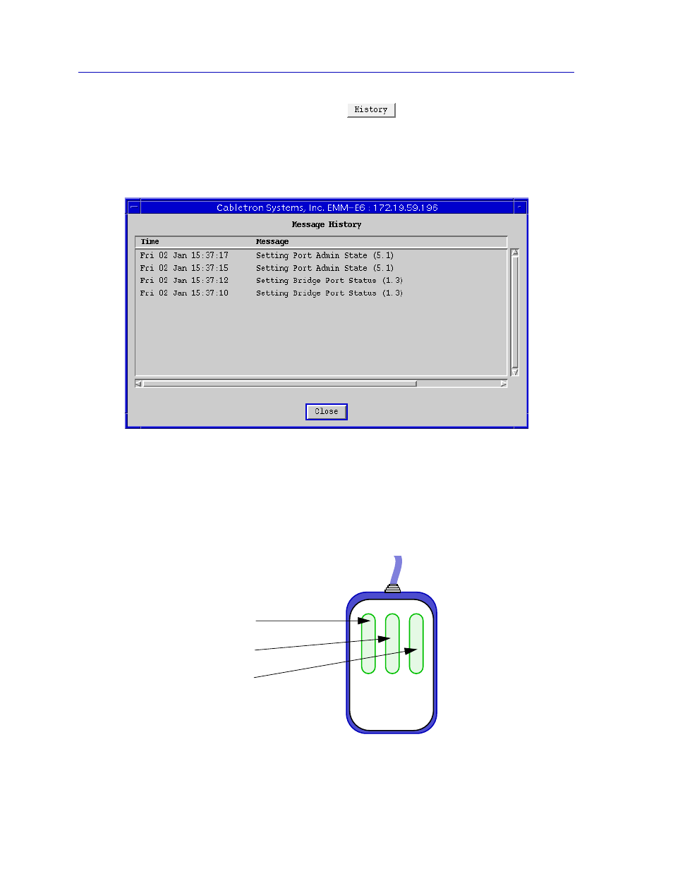 Using the mouse, Using the mouse -6 | Cabletron Systems EMM-E6 User Manual | Page 14 / 118