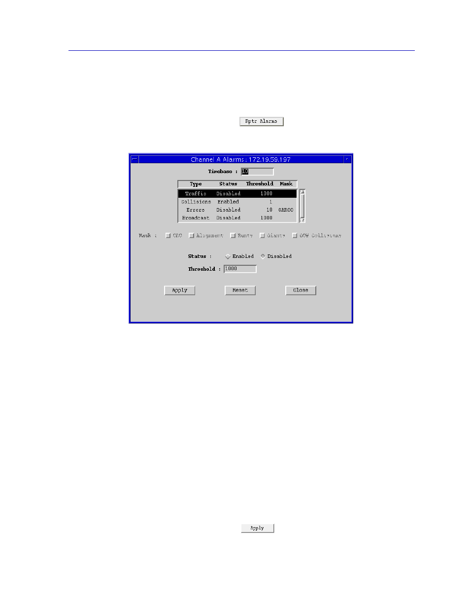 Setting and changing alarms, Setting and changing alarms -5 | Cabletron Systems EMM-E6 User Manual | Page 55 / 118
