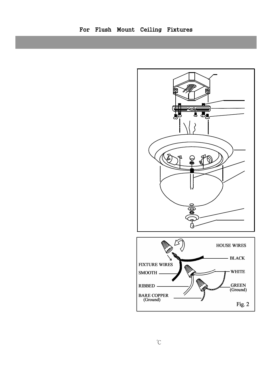 吸顶灯用, Installation instruction fm-1 | Golden Lighting 6029-FM EB User Manual | Page 2 / 2