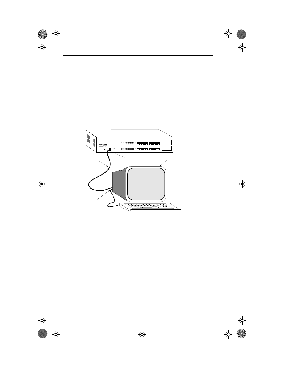 Figure 7-1 management terminal connection | Cabletron Systems SEHI-22FL User Manual | Page 53 / 85