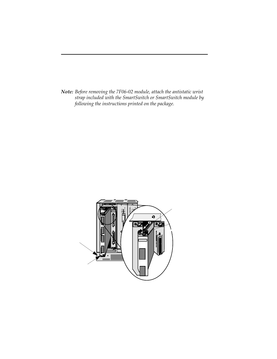 2 removing from the 7c03 smartswitch | Cabletron Systems FDDI User Manual | Page 22 / 32