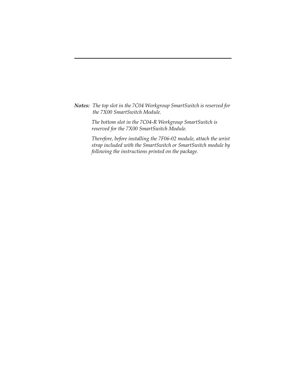3 installing in the 7c04 or 7c04-r workgroup 3 | Cabletron Systems FDDI User Manual | Page 23 / 32