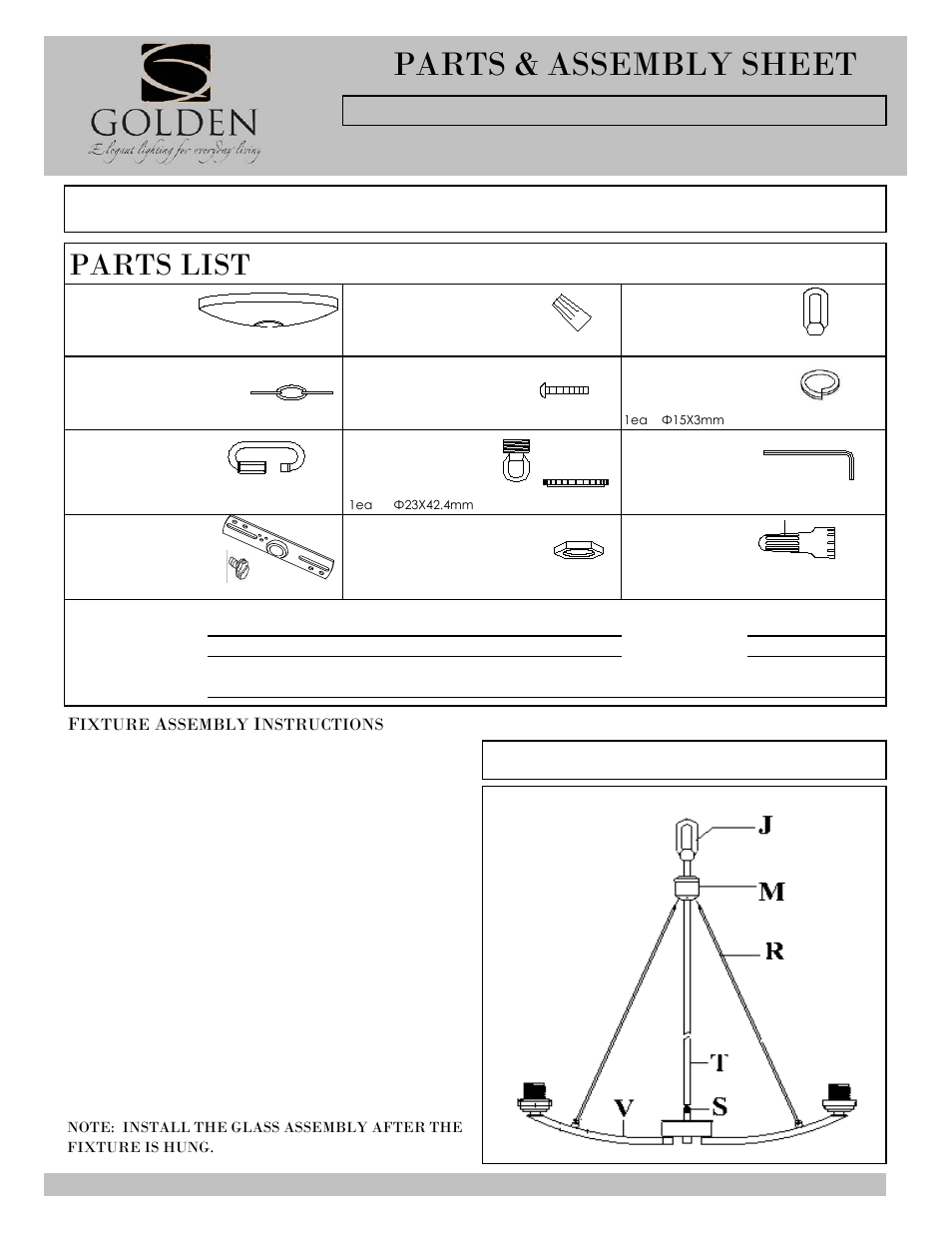 Golden Lighting 7158-5 PW/RBZ User Manual | 3 pages