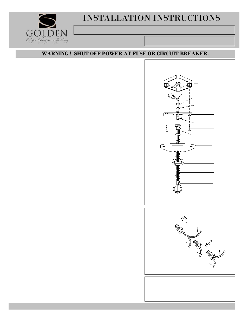 7158-chand-i, Installation instructions, Lb c a | Golden Lighting 7158-9 PW/RBZ User Manual | Page 3 / 3