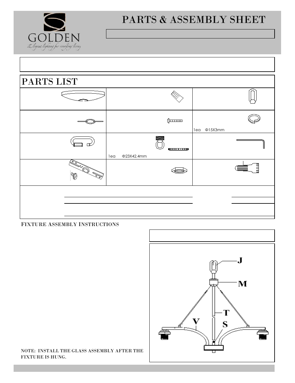 Golden Lighting 7158-D5 PW/RBZ User Manual | 3 pages