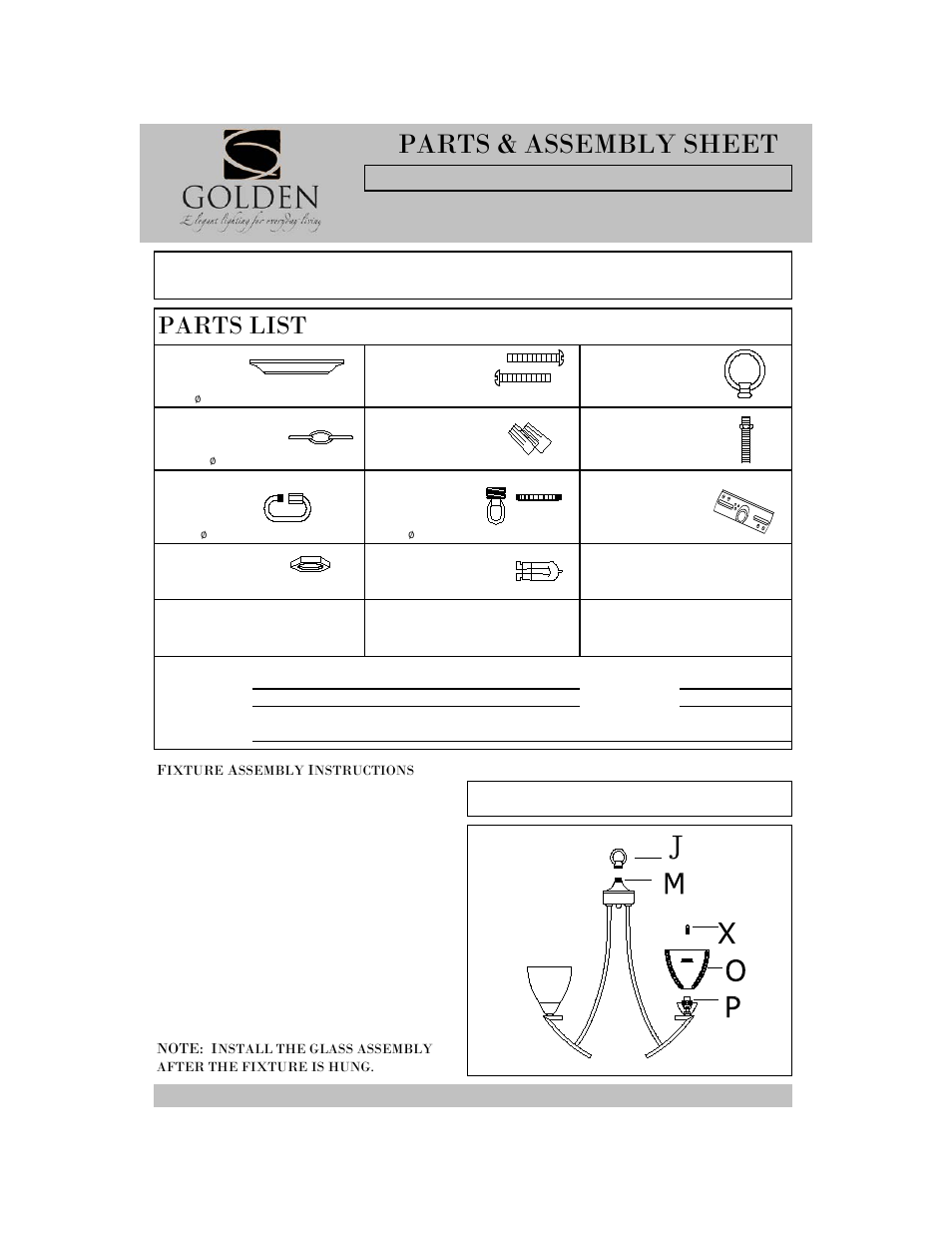 Golden Lighting 7509-5 PW User Manual | 3 pages